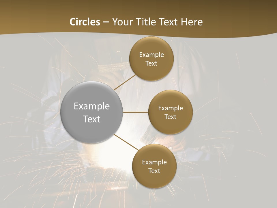 A Male Welding Metal PowerPoint Template