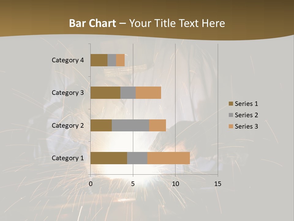 A Male Welding Metal PowerPoint Template