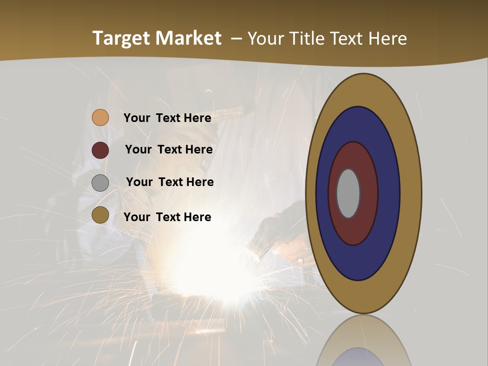 A Male Welding Metal PowerPoint Template