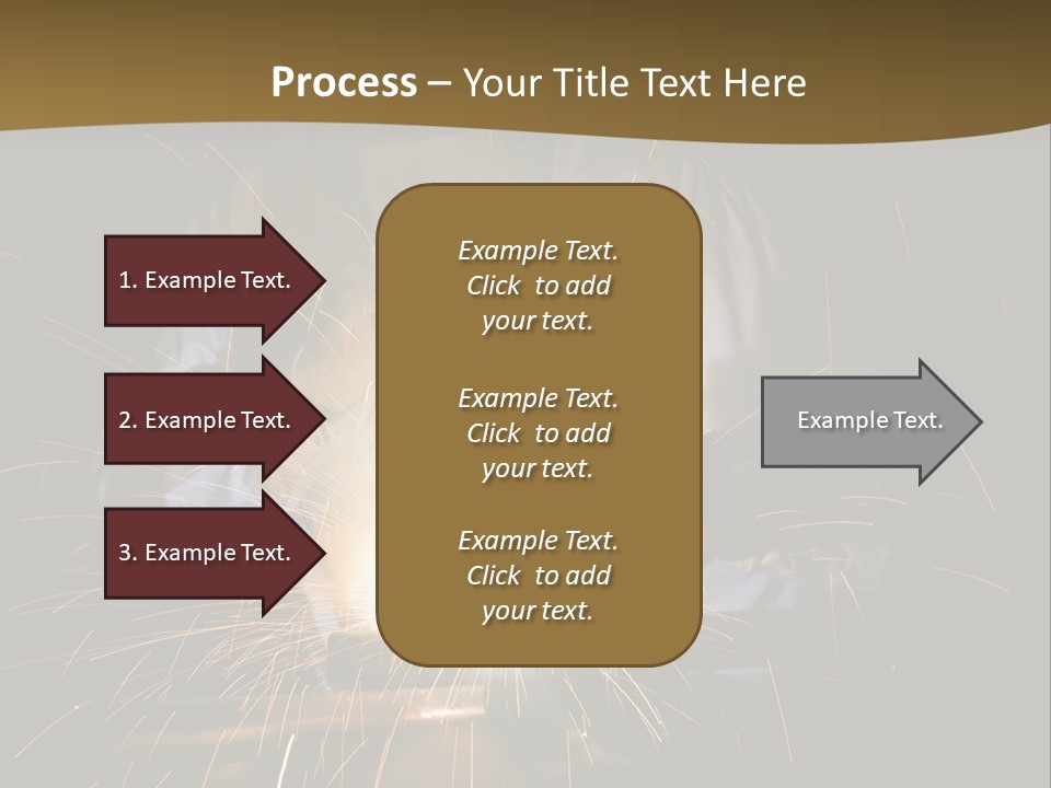 A Male Welding Metal PowerPoint Template