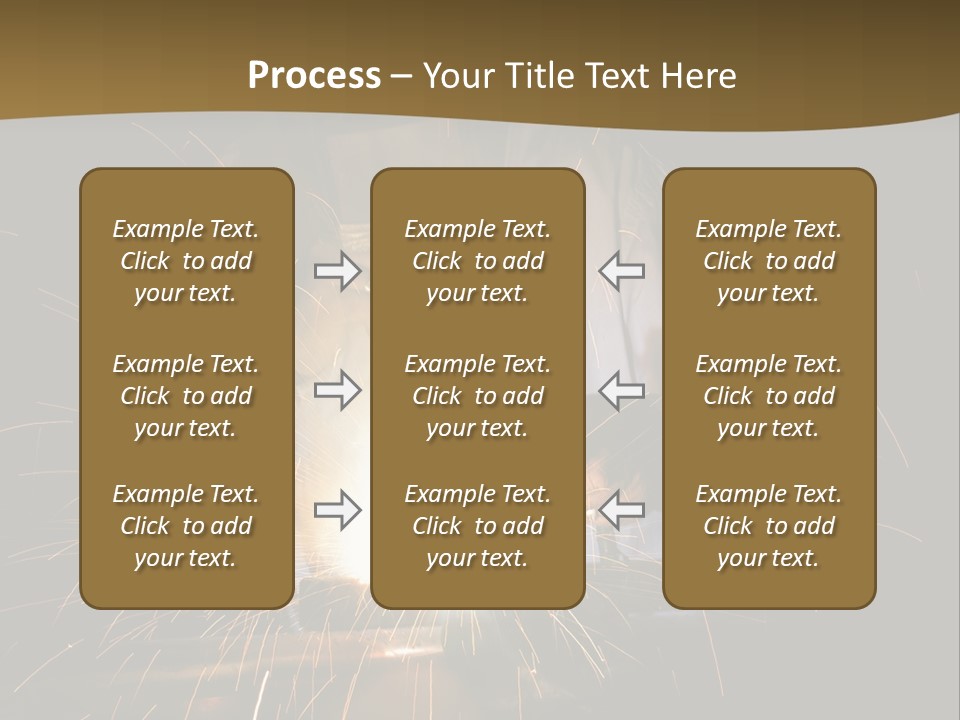 A Male Welding Metal PowerPoint Template
