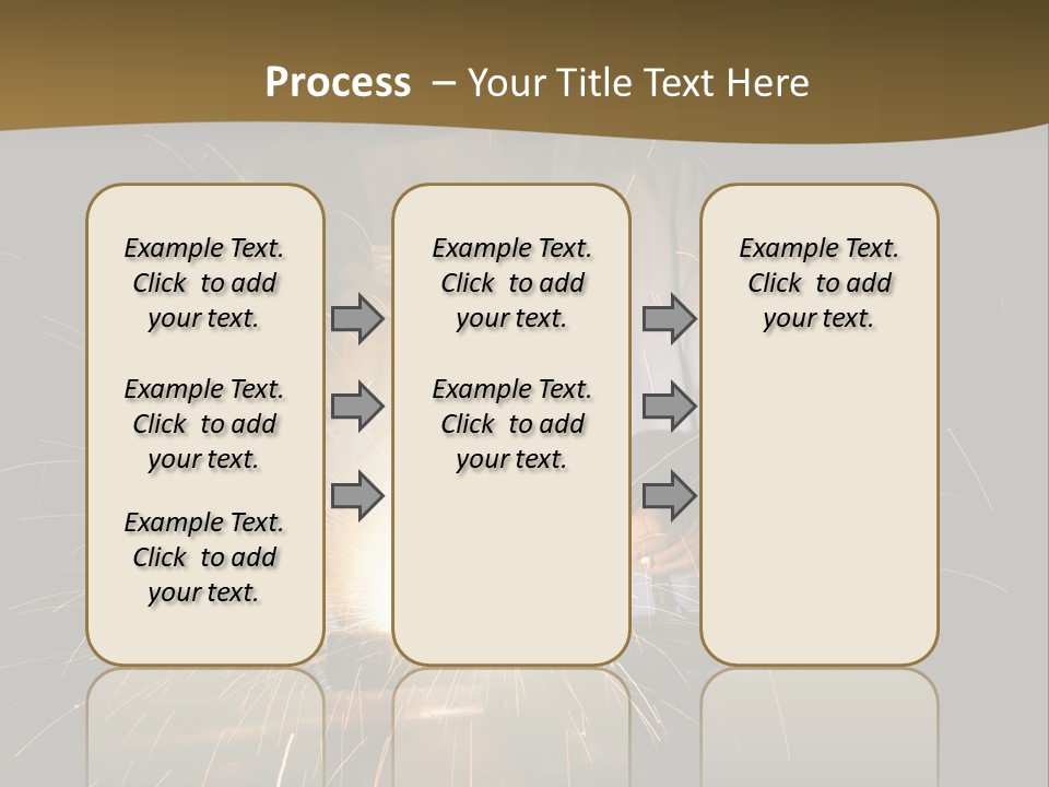 A Male Welding Metal PowerPoint Template