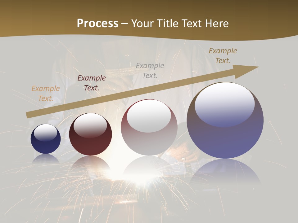 A Male Welding Metal PowerPoint Template