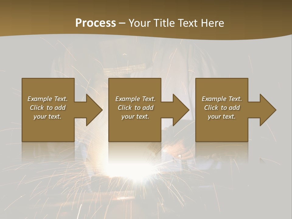 A Male Welding Metal PowerPoint Template