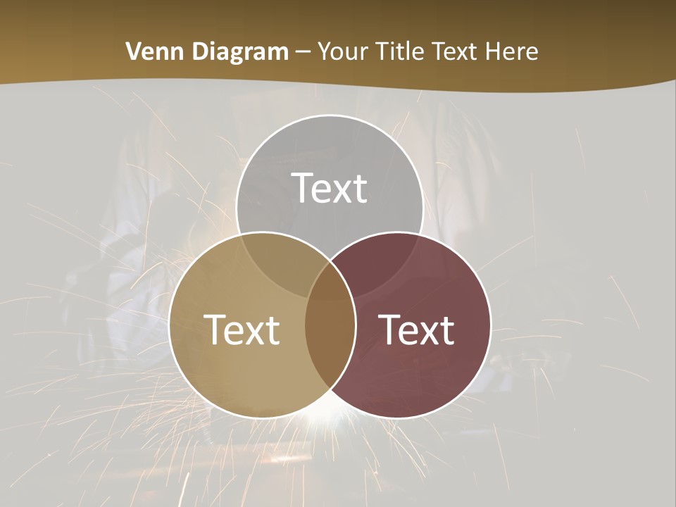 A Male Welding Metal PowerPoint Template