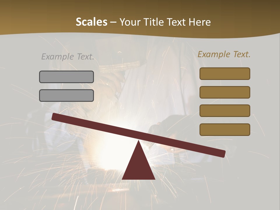 A Male Welding Metal PowerPoint Template