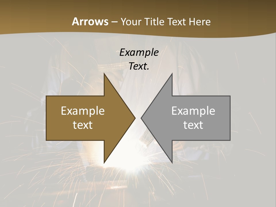 A Male Welding Metal PowerPoint Template