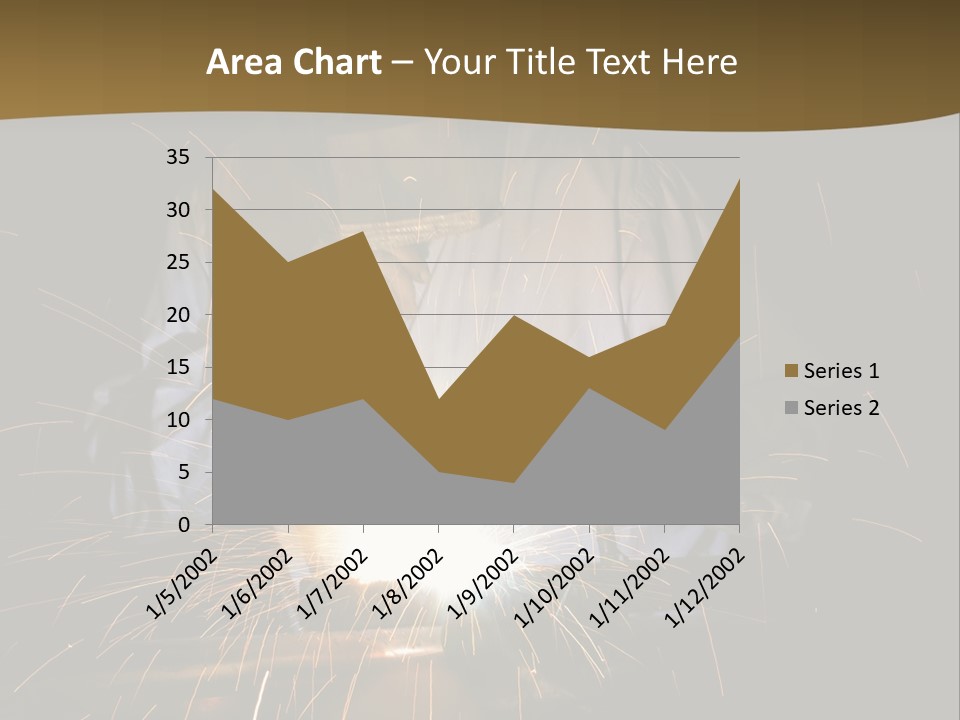 A Male Welding Metal PowerPoint Template