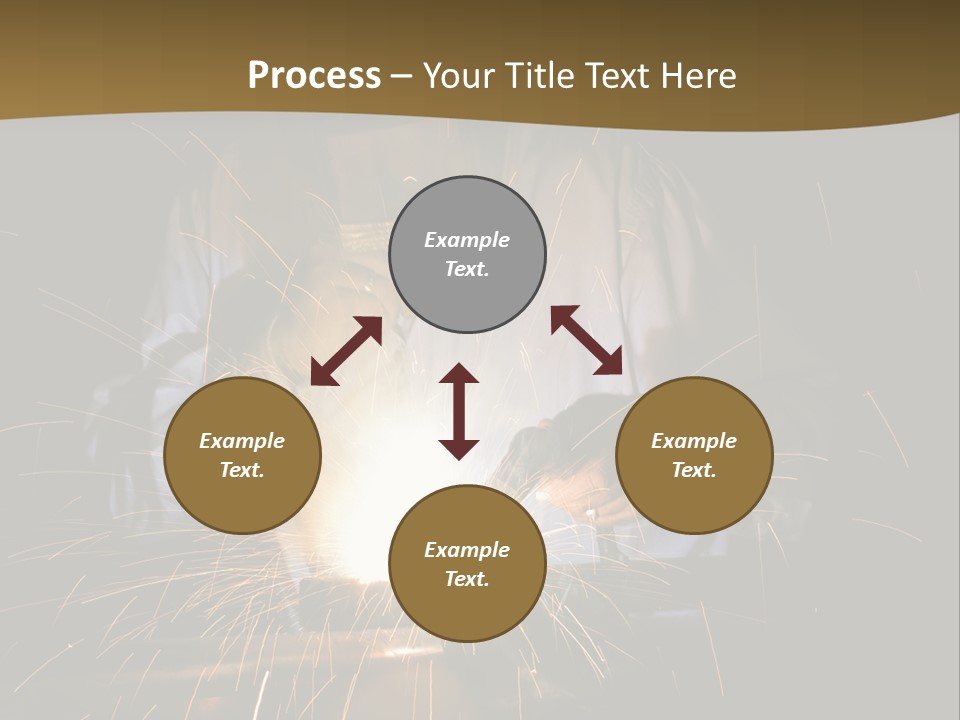 A Male Welding Metal PowerPoint Template
