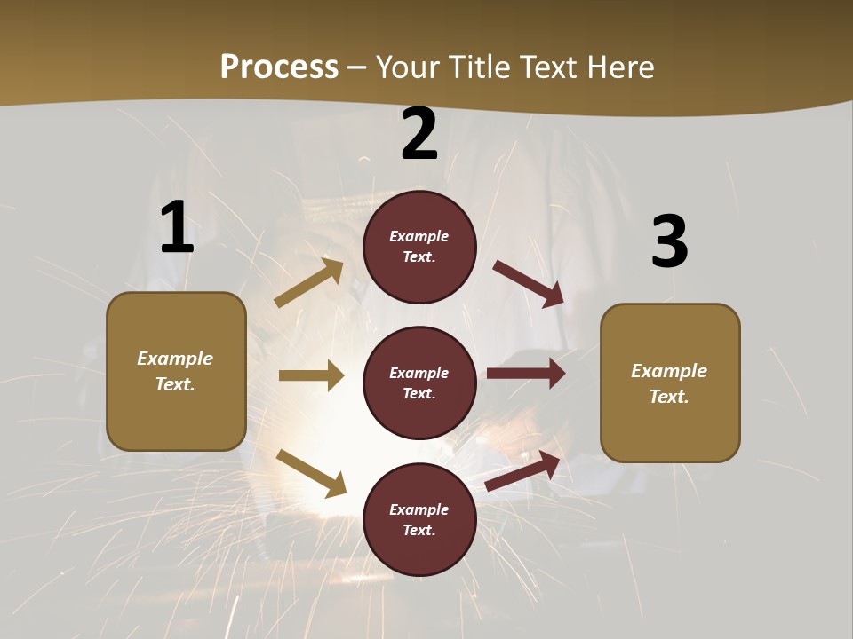 A Male Welding Metal PowerPoint Template