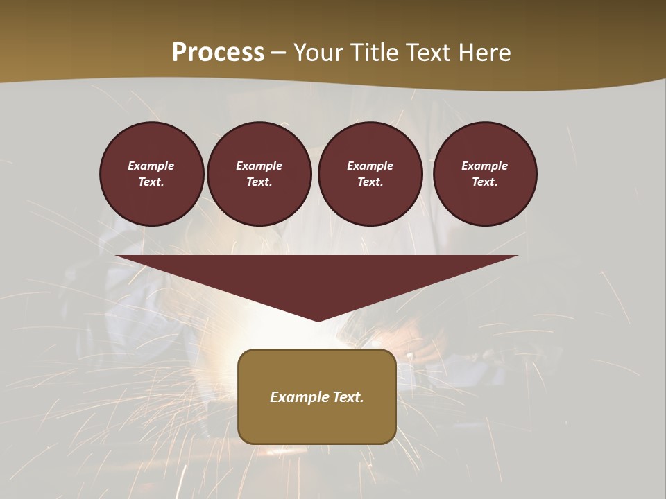A Male Welding Metal PowerPoint Template