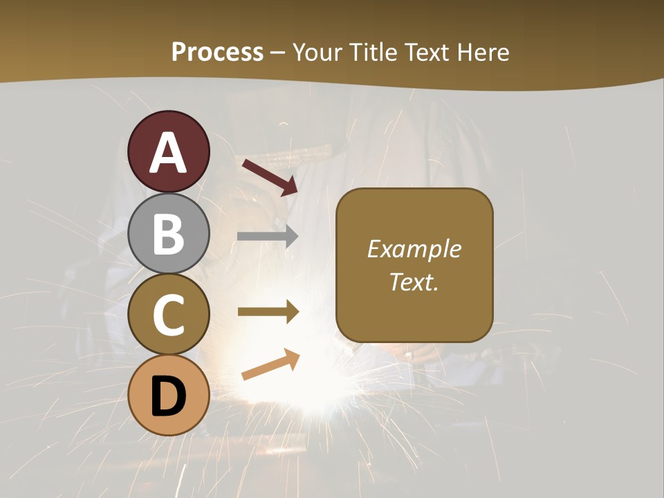 A Male Welding Metal PowerPoint Template