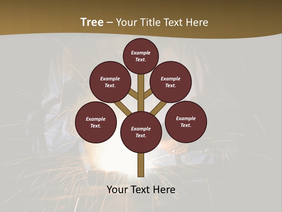 A Male Welding Metal PowerPoint Template