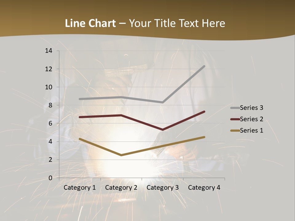 A Male Welding Metal PowerPoint Template
