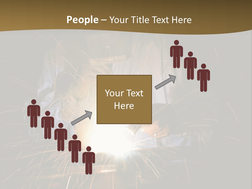 A Male Welding Metal PowerPoint Template