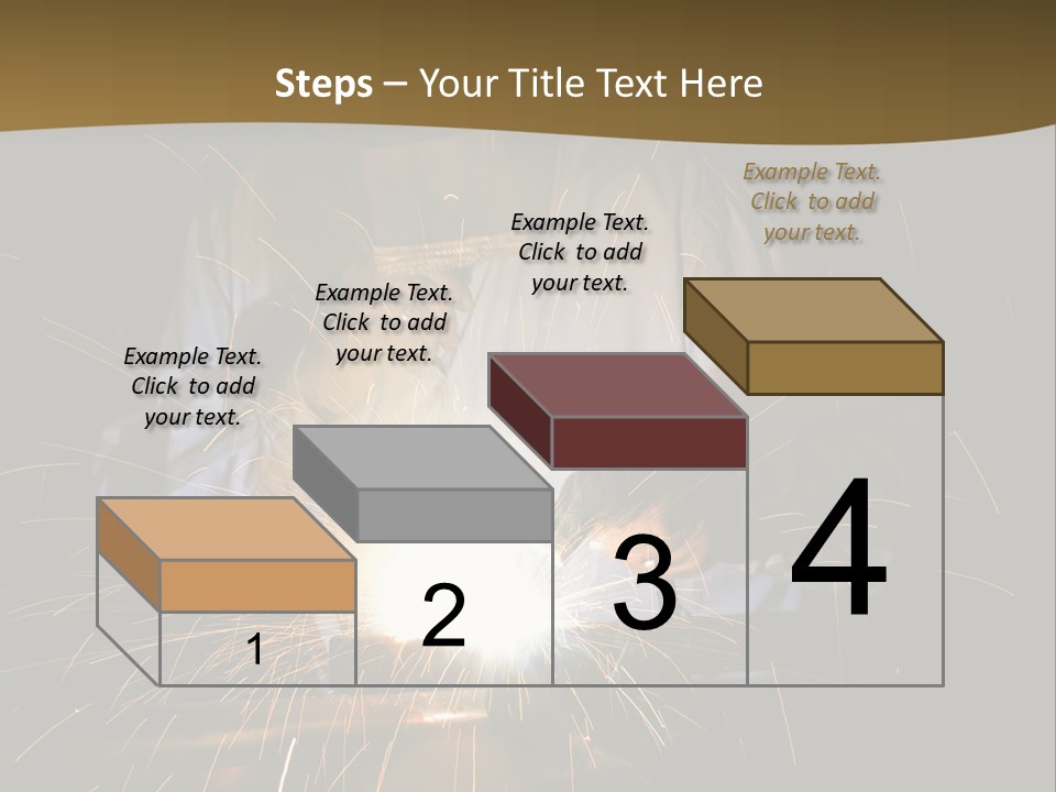 A Male Welding Metal PowerPoint Template