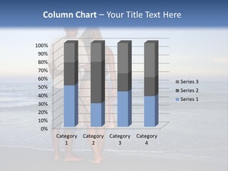 Young Couple Near The Ocean On Sunset Time PowerPoint Template