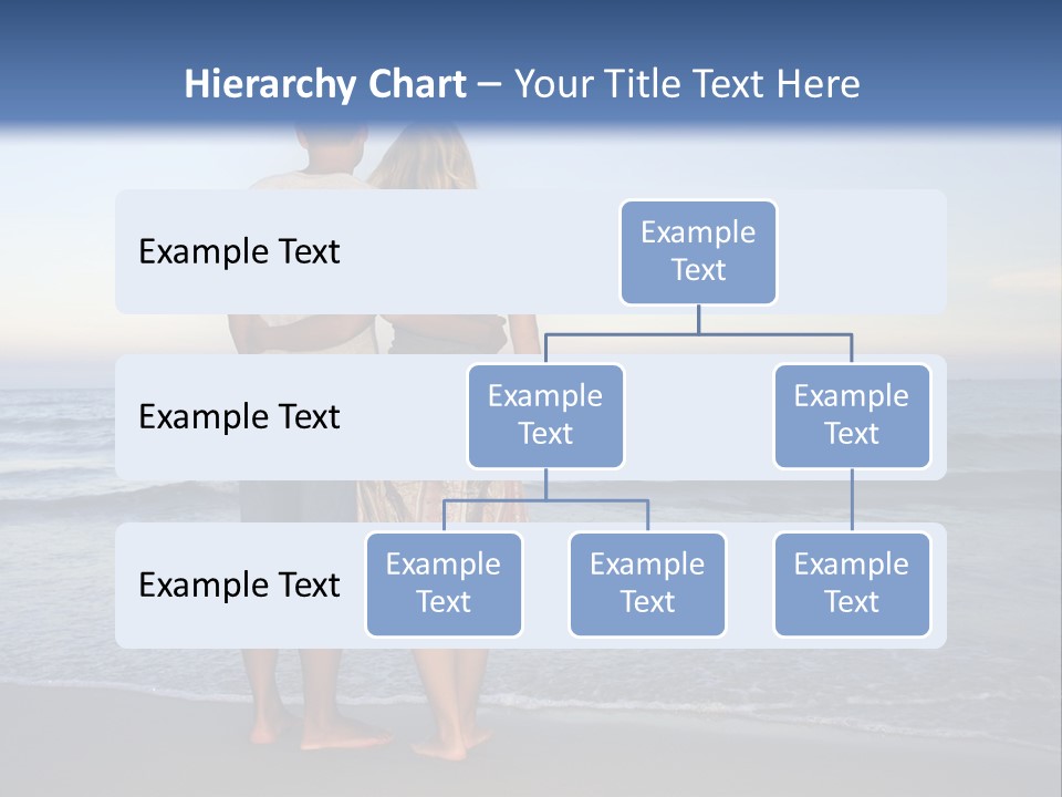 Young Couple Near The Ocean On Sunset Time PowerPoint Template