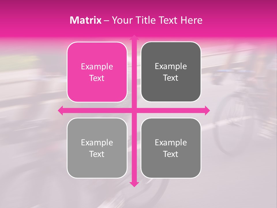 The Break Away. The Cyclists Riding By At The Bicycle Race Around Denmark 2006. PowerPoint Template