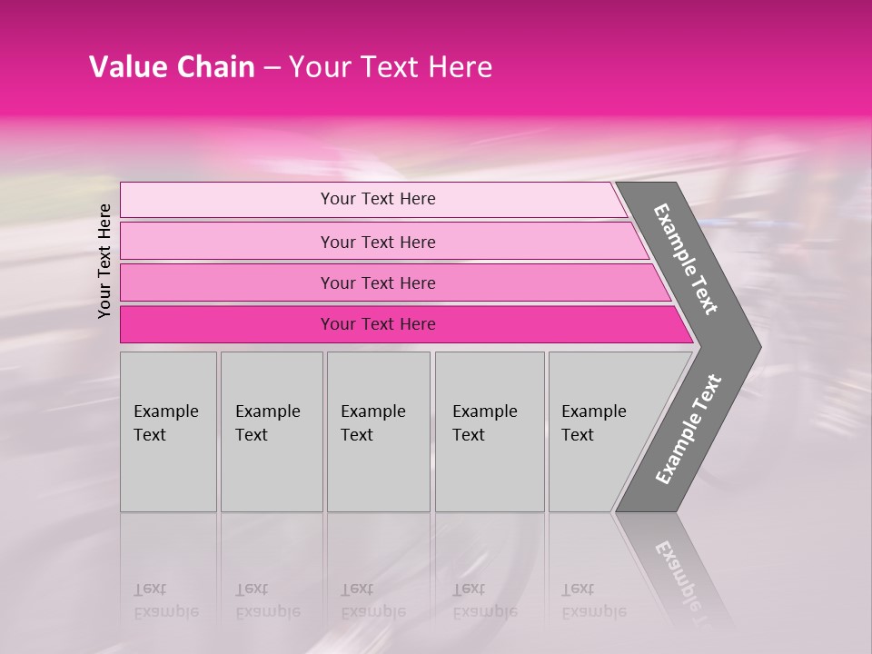 The Break Away. The Cyclists Riding By At The Bicycle Race Around Denmark 2006. PowerPoint Template