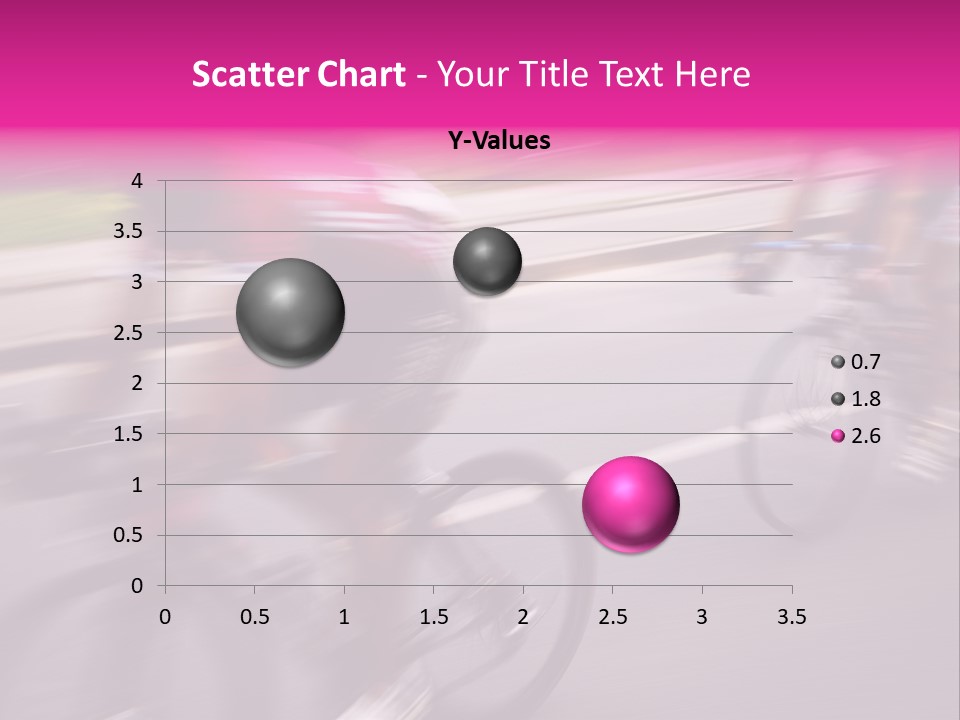 The Break Away. The Cyclists Riding By At The Bicycle Race Around Denmark 2006. PowerPoint Template