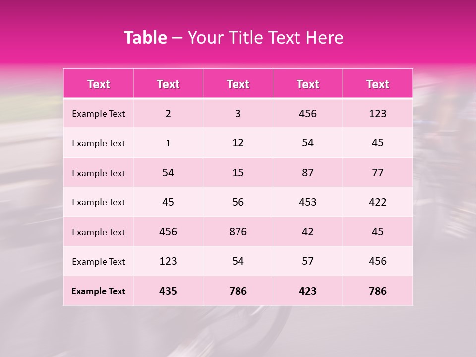 The Break Away. The Cyclists Riding By At The Bicycle Race Around Denmark 2006. PowerPoint Template
