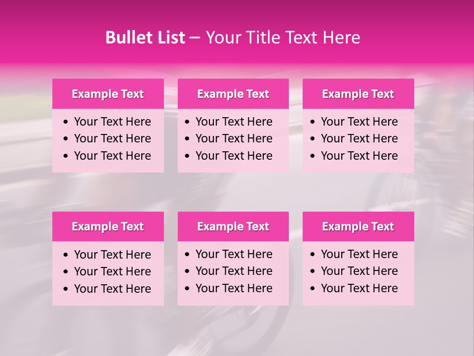 The Break Away. The Cyclists Riding By At The Bicycle Race Around Denmark 2006. PowerPoint Template