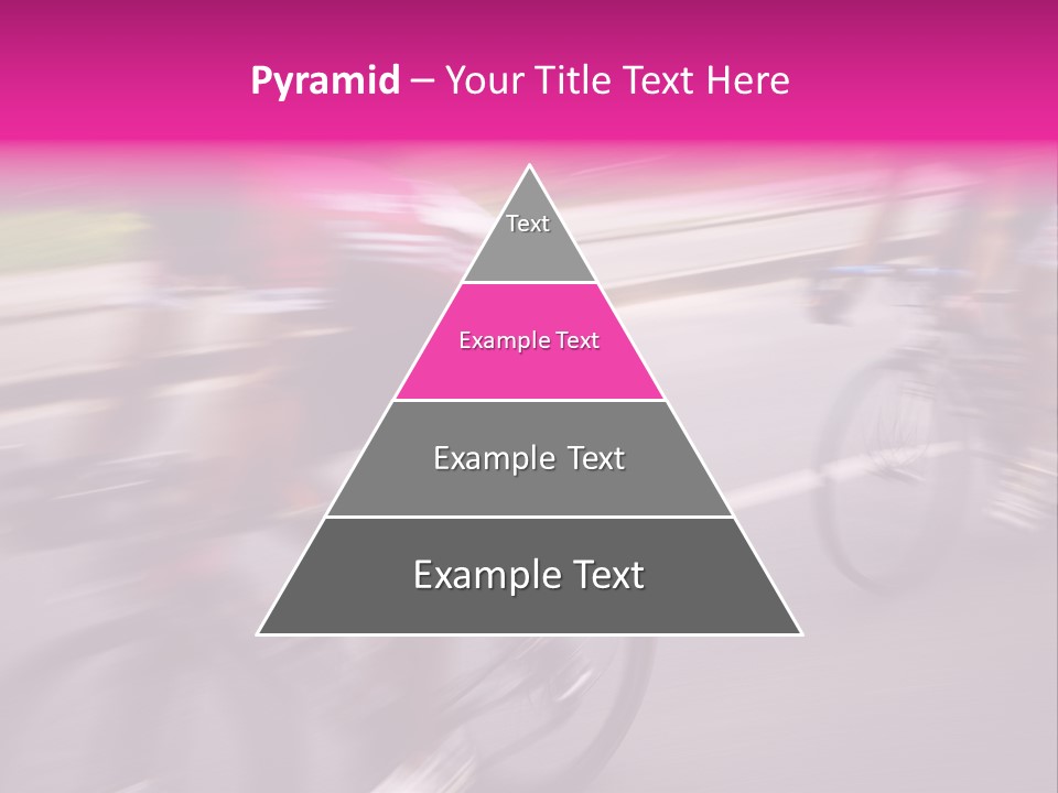 The Break Away. The Cyclists Riding By At The Bicycle Race Around Denmark 2006. PowerPoint Template