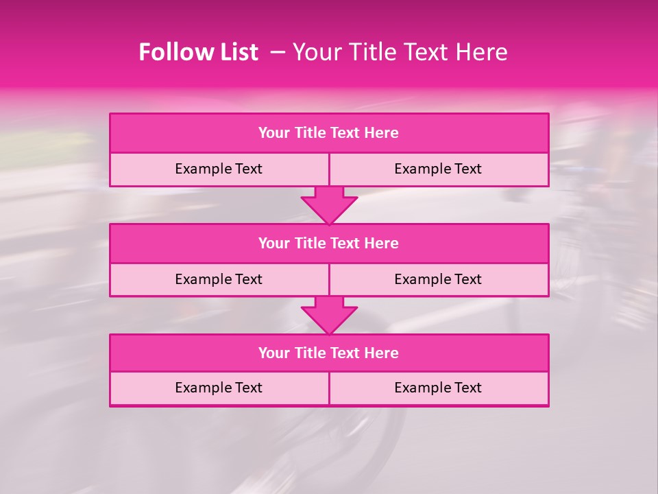 The Break Away. The Cyclists Riding By At The Bicycle Race Around Denmark 2006. PowerPoint Template