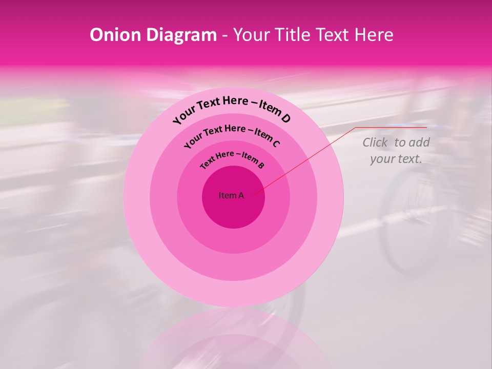 The Break Away. The Cyclists Riding By At The Bicycle Race Around Denmark 2006. PowerPoint Template