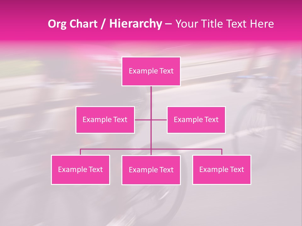 The Break Away. The Cyclists Riding By At The Bicycle Race Around Denmark 2006. PowerPoint Template
