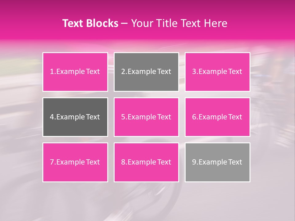 The Break Away. The Cyclists Riding By At The Bicycle Race Around Denmark 2006. PowerPoint Template