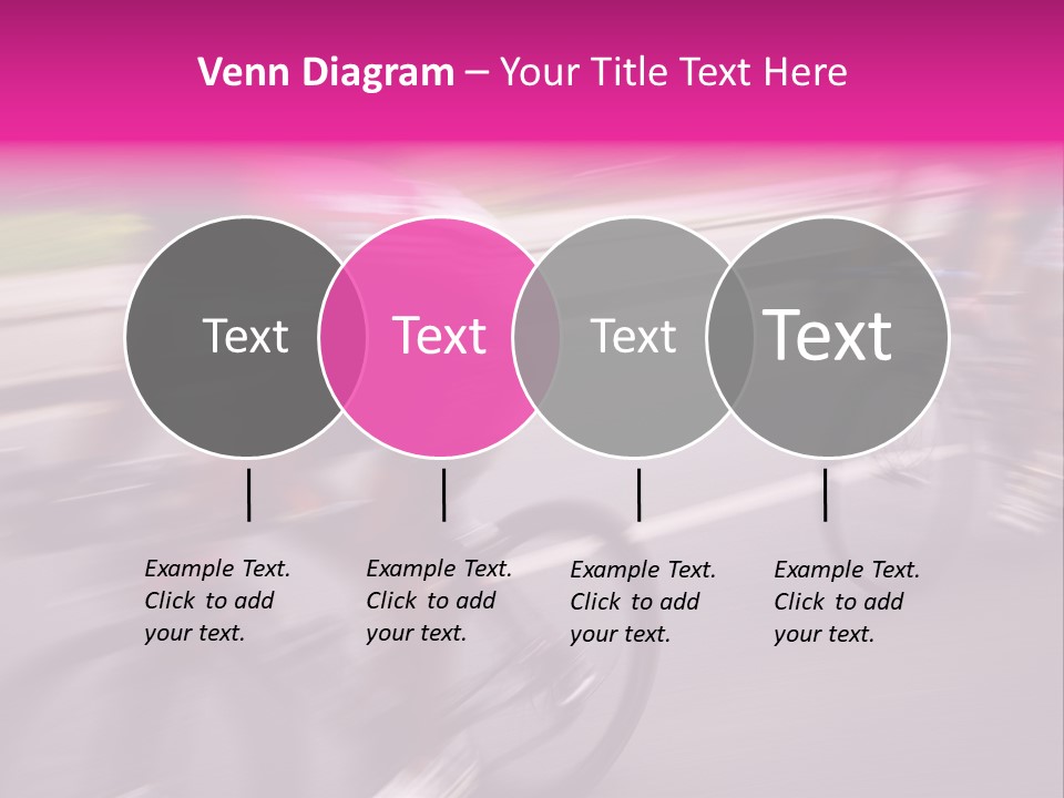The Break Away. The Cyclists Riding By At The Bicycle Race Around Denmark 2006. PowerPoint Template