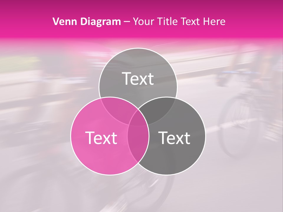 The Break Away. The Cyclists Riding By At The Bicycle Race Around Denmark 2006. PowerPoint Template