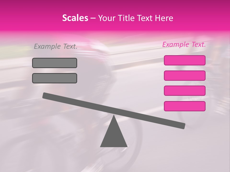 The Break Away. The Cyclists Riding By At The Bicycle Race Around Denmark 2006. PowerPoint Template