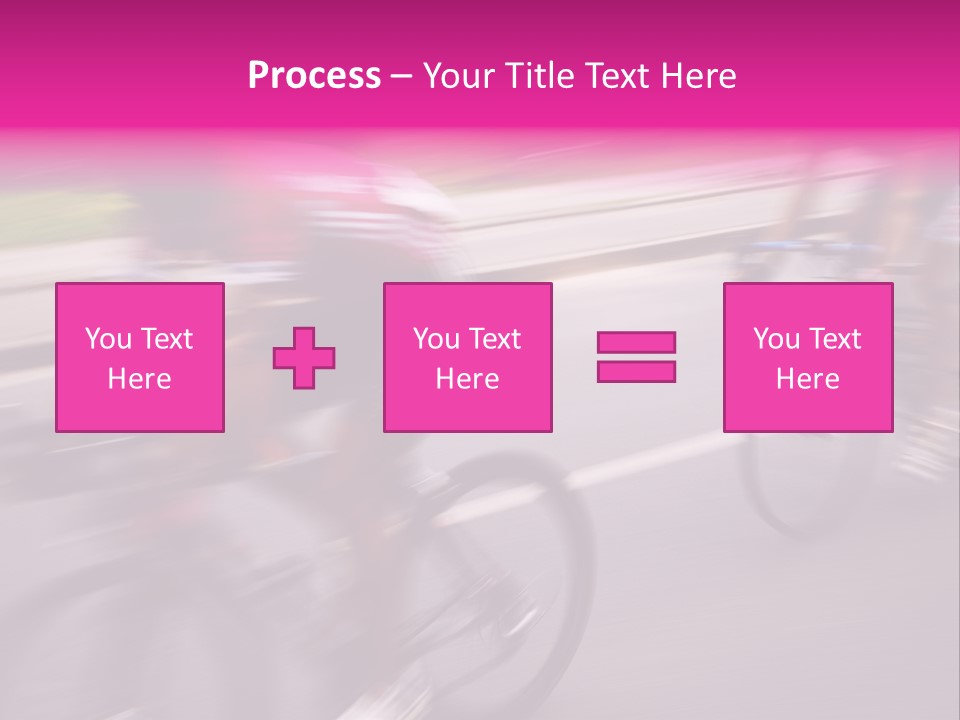 The Break Away. The Cyclists Riding By At The Bicycle Race Around Denmark 2006. PowerPoint Template