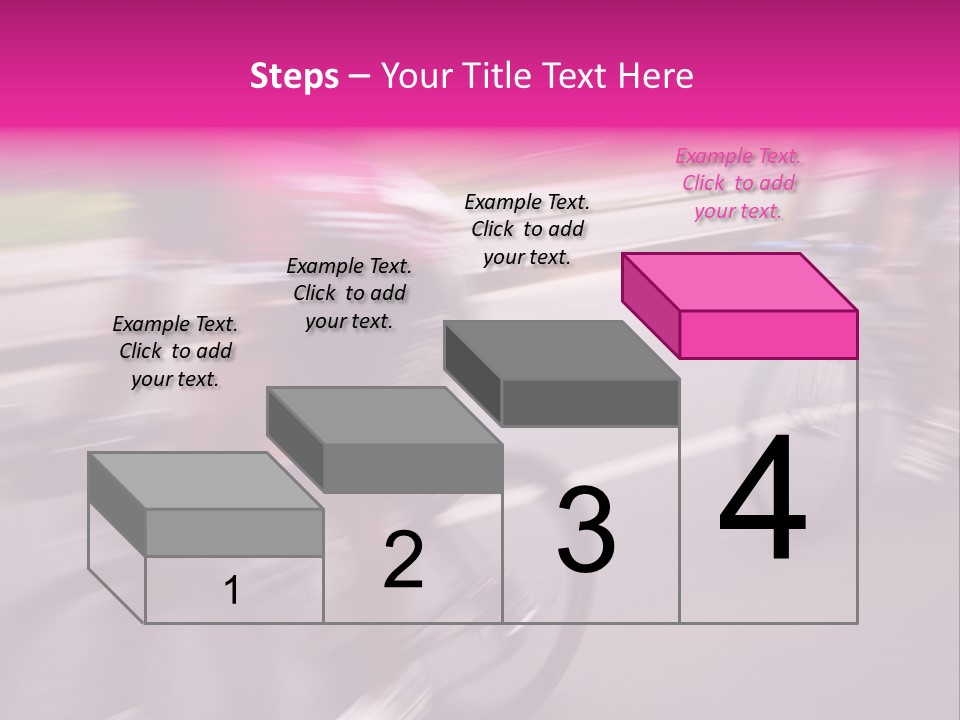 The Break Away. The Cyclists Riding By At The Bicycle Race Around Denmark 2006. PowerPoint Template