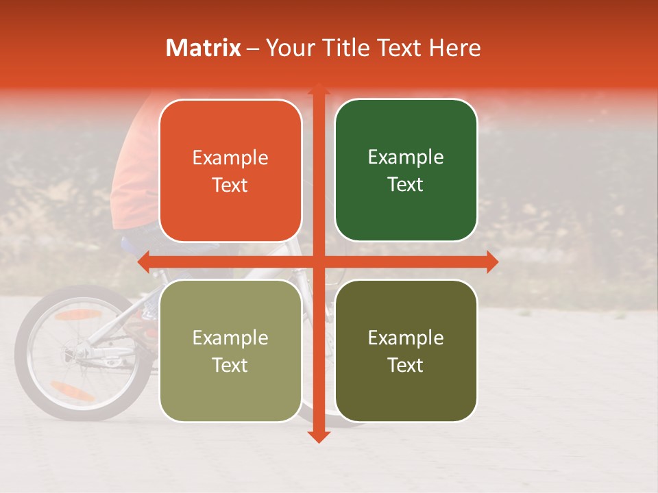 Boy Riding Bike In A Helmet PowerPoint Template