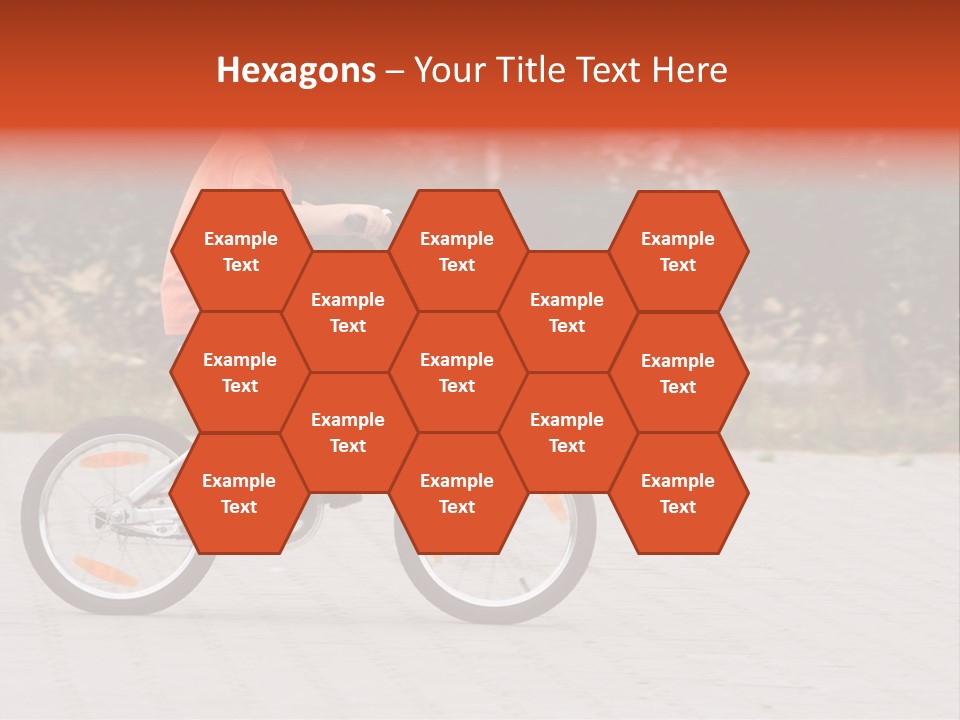 Boy Riding Bike In A Helmet PowerPoint Template