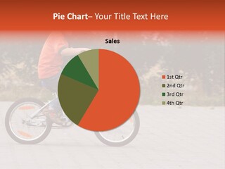 Boy Riding Bike In A Helmet PowerPoint Template