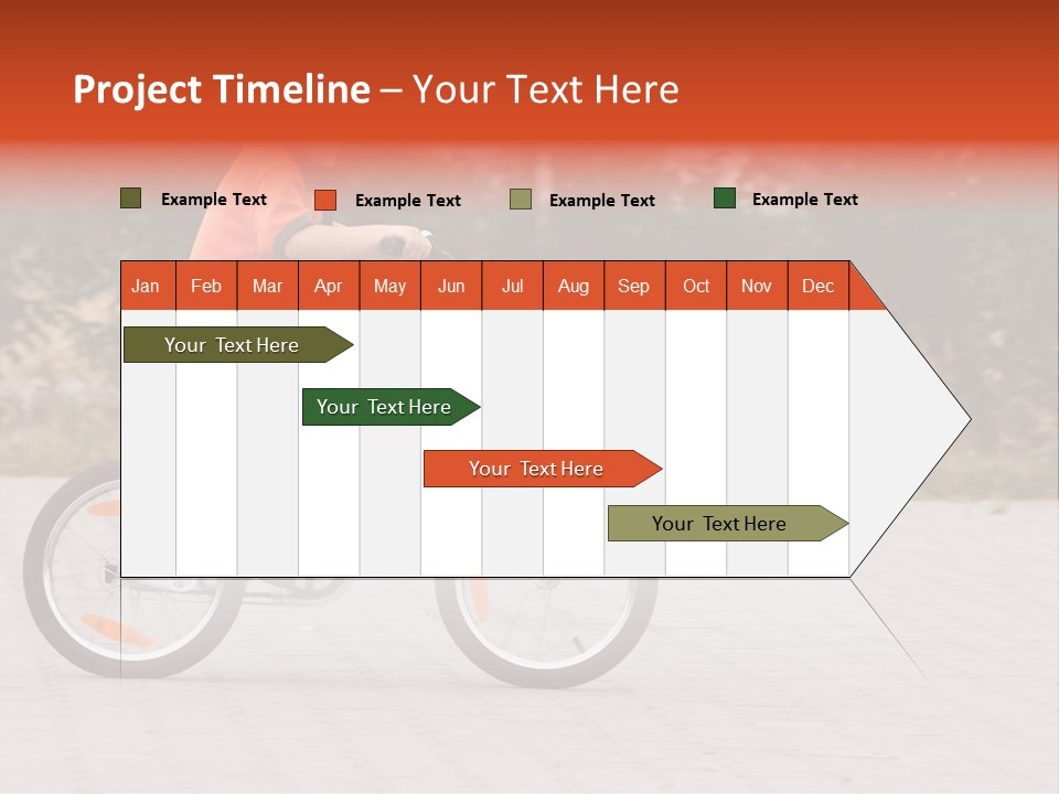 Boy Riding Bike In A Helmet PowerPoint Template