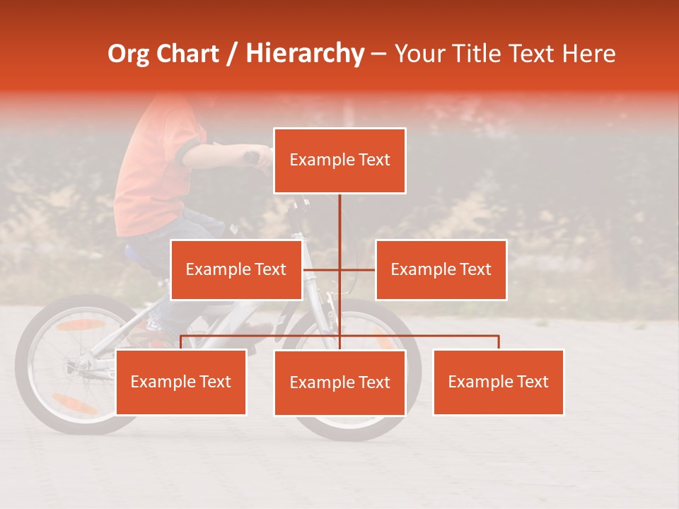 Boy Riding Bike In A Helmet PowerPoint Template