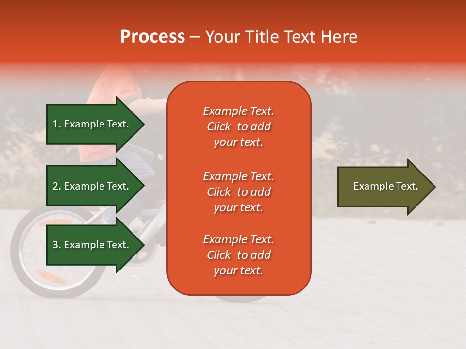 Boy Riding Bike In A Helmet PowerPoint Template