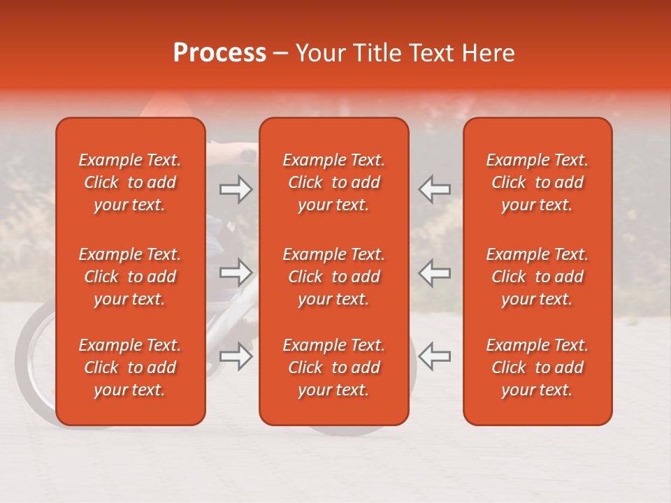 Boy Riding Bike In A Helmet PowerPoint Template