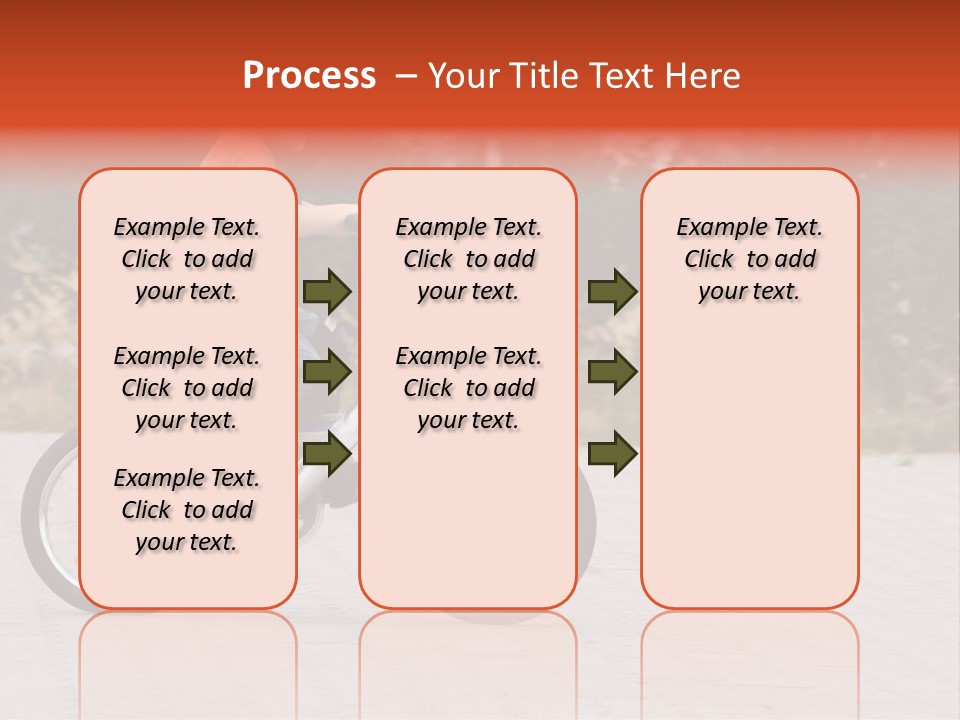 Boy Riding Bike In A Helmet PowerPoint Template