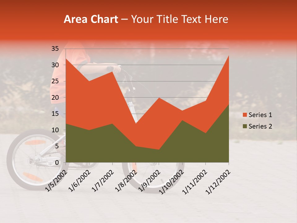 Boy Riding Bike In A Helmet PowerPoint Template