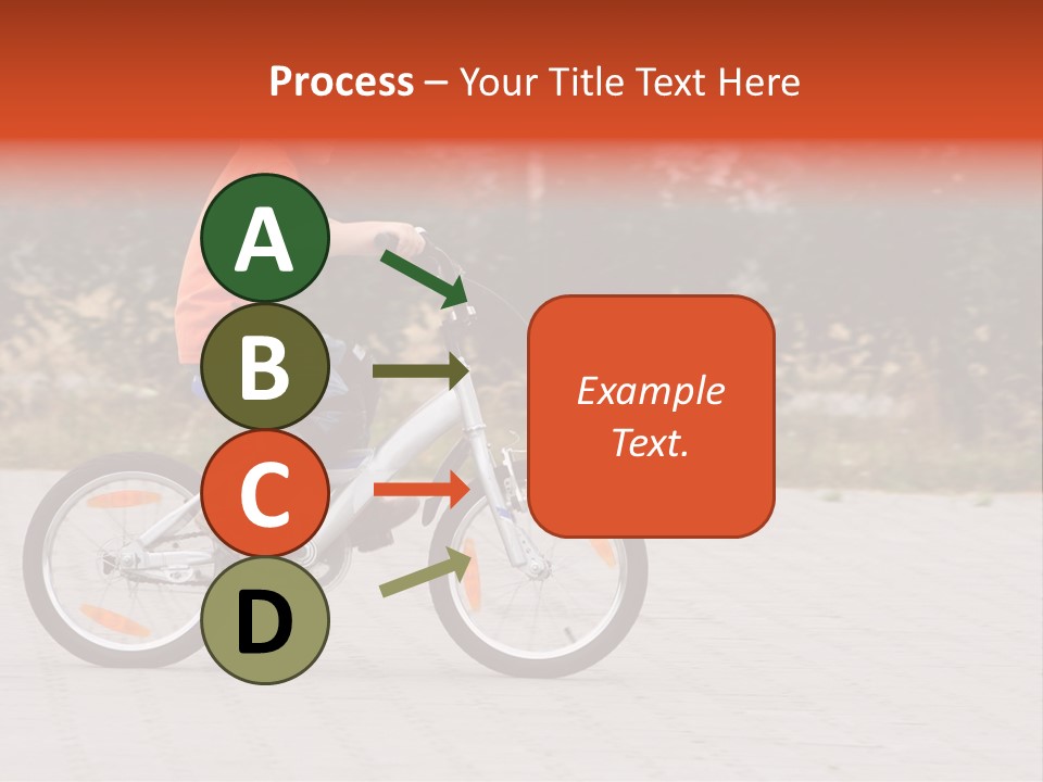 Boy Riding Bike In A Helmet PowerPoint Template