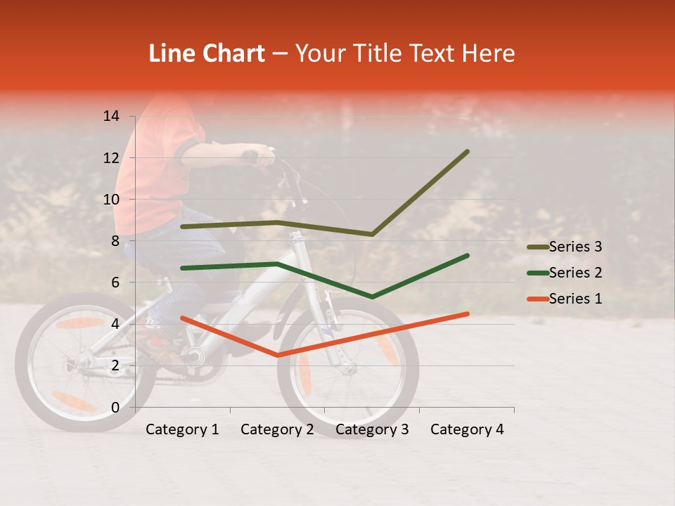 Boy Riding Bike In A Helmet PowerPoint Template