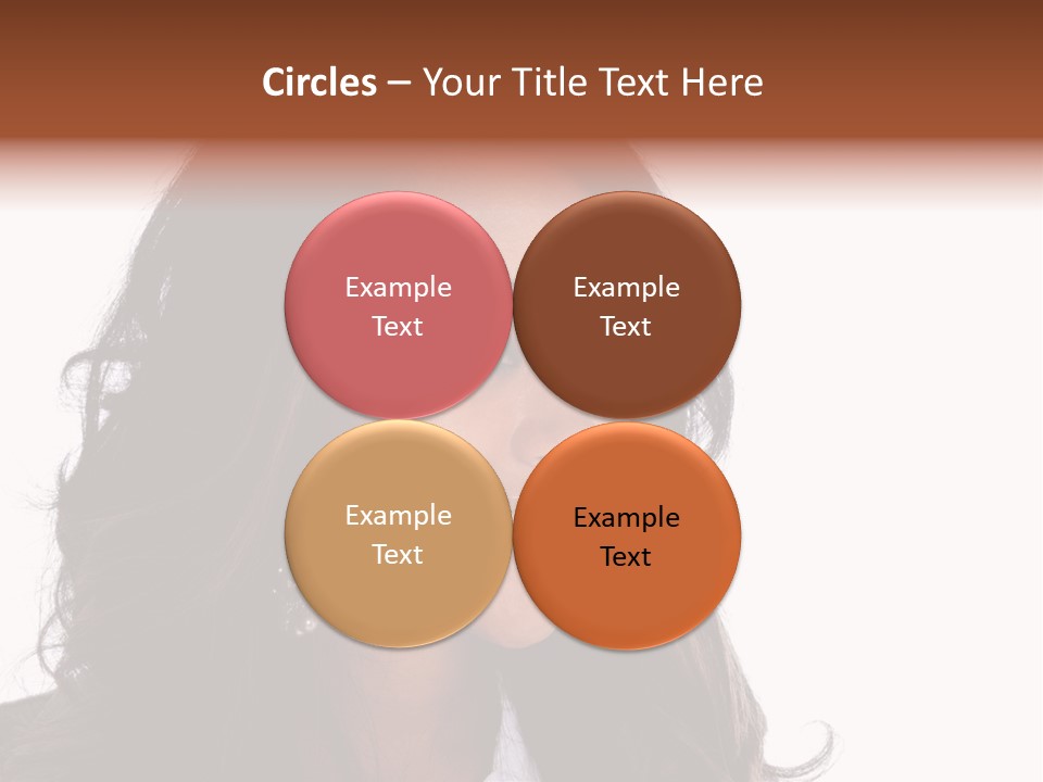 Portrait Of Beautiful African American Woman Smiling PowerPoint Template