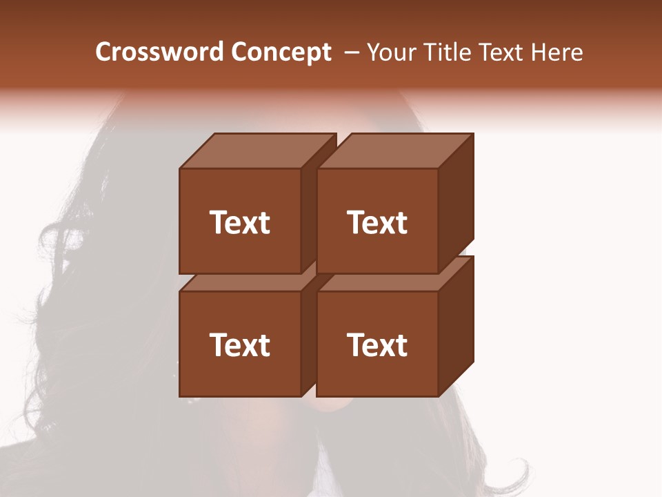 Portrait Of Beautiful African American Woman Smiling PowerPoint Template